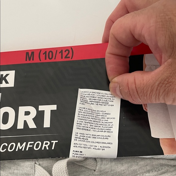 PUMA Short Youth 2 Pack All-Day Comfort Boys Black/Gray Size M-10/12 /Z5 - Picture 12 of 12